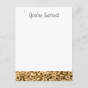 Breakfast Cereal rings Invitation