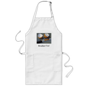 BREAKFAST CHEF: PAINTING, EGGS, KNIFE LONG APRON