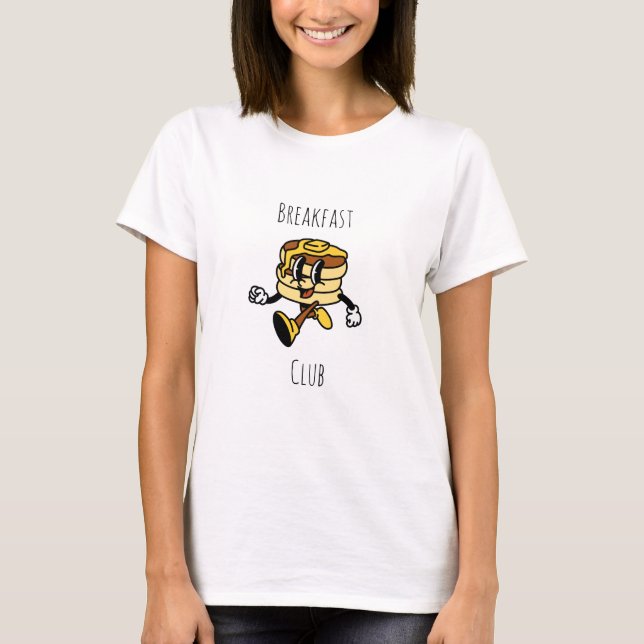 Breakfast Club Happy Pancakes Hoodie T-Shirt (Front)