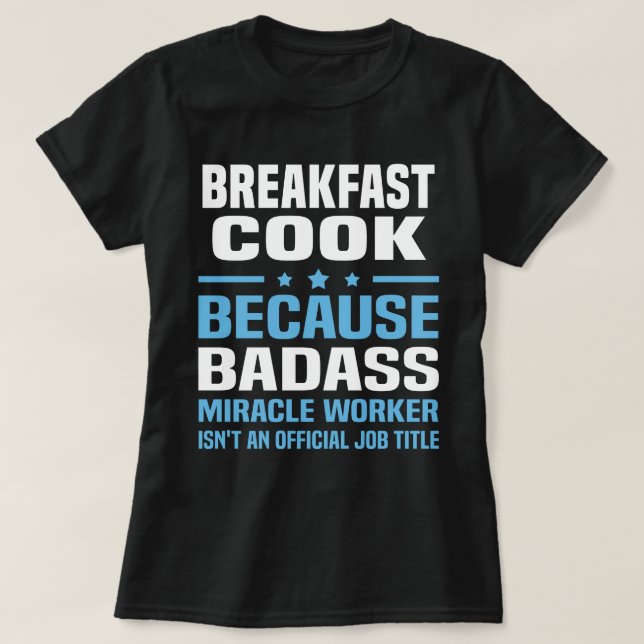 Breakfast Cook T-Shirt (Design Front)