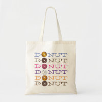 Breakfast Food Doughnut Doughnut Doughnuts Tote Ba