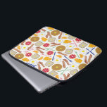 Breakfast Foods Electronics Bag<br><div class="desc">An electronics bag featuring a breakfast food themed pattern.  Design consists of waffles,  toast,  grapefruit,  orange,  orange juice,  forks,  knives,  bacon,  and eggs.</div>