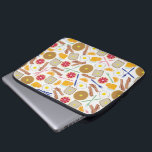 Breakfast Foods Electronics Bag<br><div class="desc">An electronics bag featuring a breakfast food themed pattern.  Design consists of waffles,  toast,  grapefruit,  orange,  orange juice,  forks,  knives,  bacon,  and eggs.</div>