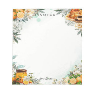 Breakfast in Bed Blank Notepad