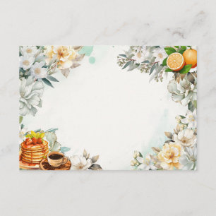 Breakfast in Bed Blank Recipe Card