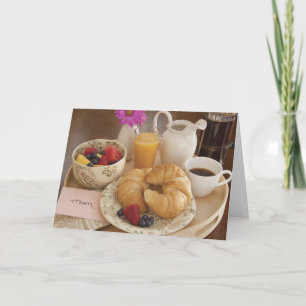 Breakfast in Bed for Mother's Day Card