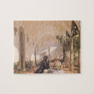 Breakfast in the Loggia by John Singer Sargent Jigsaw Puzzle