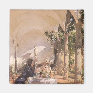 Breakfast in the Loggia by John Singer Sargent Magnet