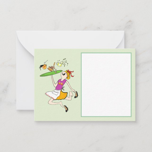 Breakfast is served with a smile. card (Front)