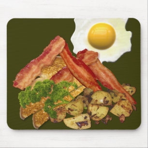 Breakfast Landscape Bacon Eggs Mouse Mat