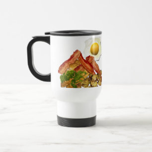 Breakfast Landscape Bacon Eggs Travel Mug