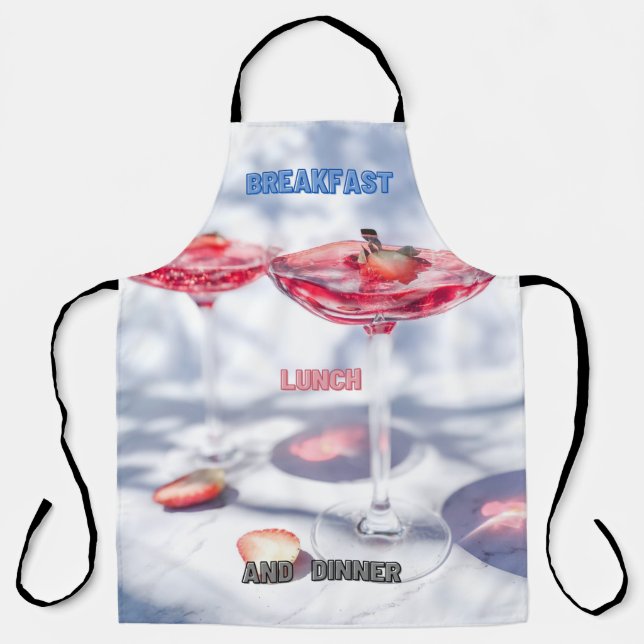 Breakfast, Lunch and Dinner Apron (Front)