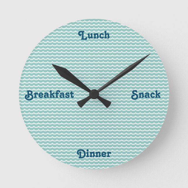 Breakfast Lunch Dinner Word Clock (Front)
