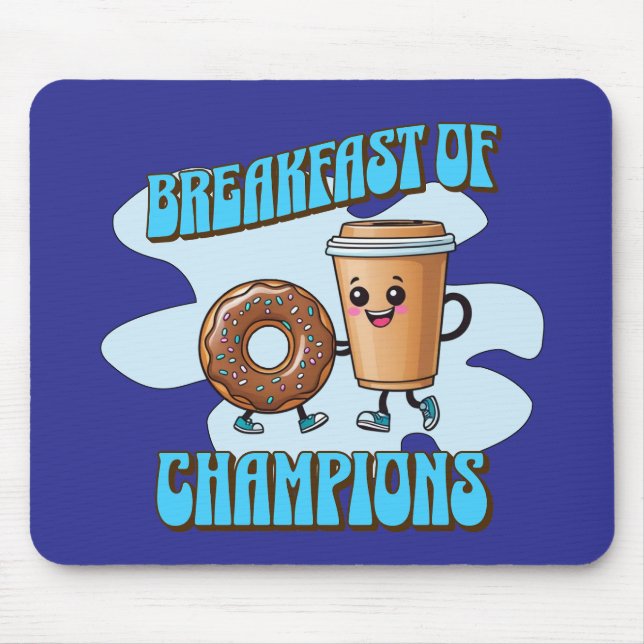 Breakfast of Champions Mouse Mat (Front)