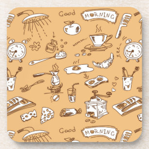 Breakfast Pattern 2 Coaster