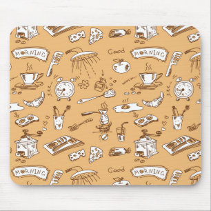 Breakfast Pattern 2 Mouse Mat
