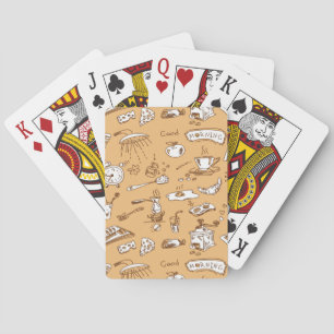 Breakfast Pattern 2 Playing Cards