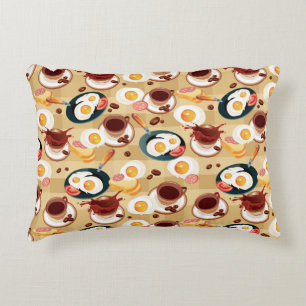 Breakfast Pattern 3 Decorative Cushion
