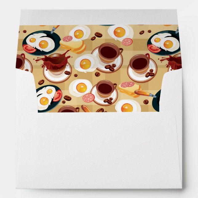Breakfast Pattern 3 Envelopes (Back (Bottom))