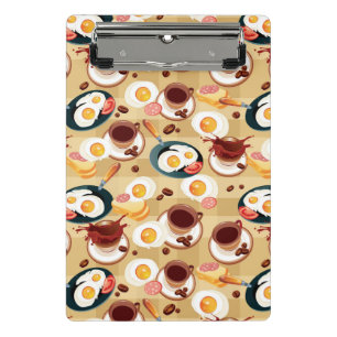 Breakfast Pattern 3 Mini Clipboard