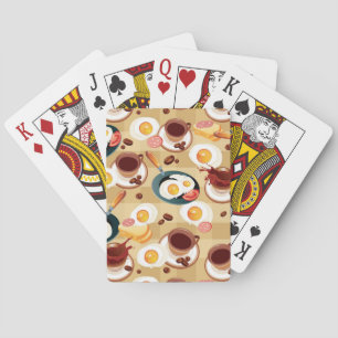 Breakfast Pattern 3 Playing Cards