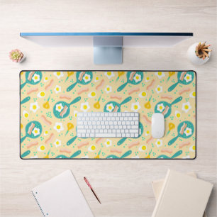 Breakfast Pattern Desk Mat