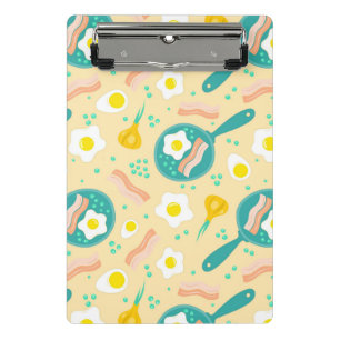Breakfast Pattern Mini Clipboard