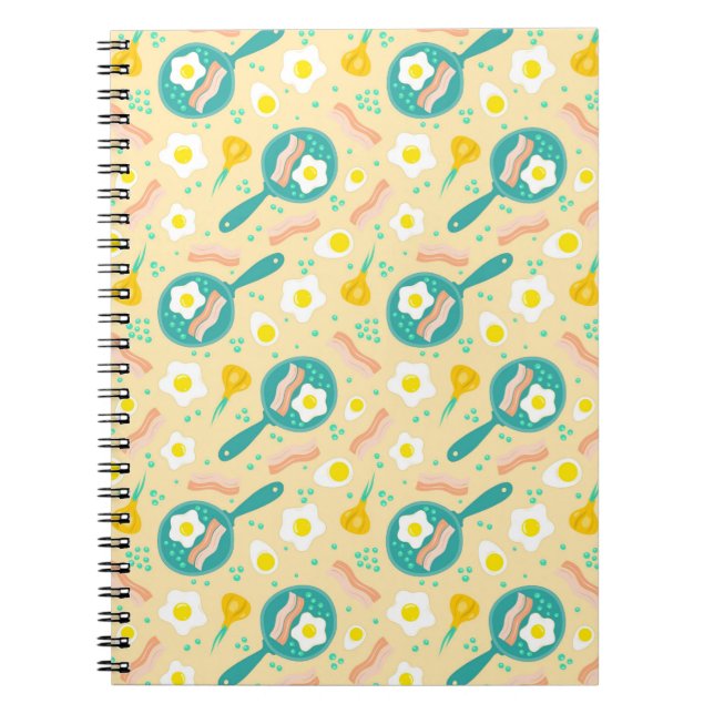 Breakfast Pattern Notebook (Front)