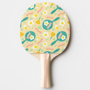 Breakfast Pattern Ping Pong Paddle