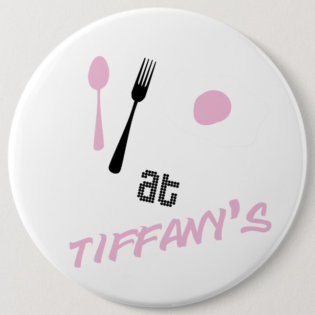 Breakfast Pinned 6 Cm Round Badge (Front)