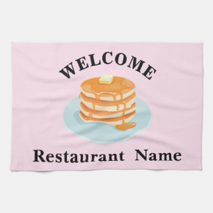 Breakfast restaurant welcome bakery Personalised n Tea Towel