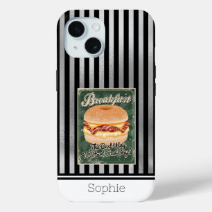 Breakfast Retro Samsung iPhone 15 Case