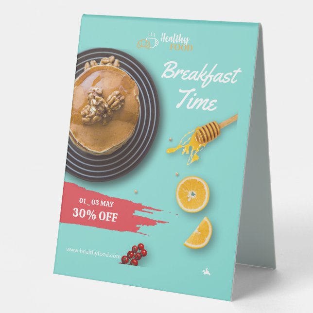 Breakfast Sale, Coffee Shop Breakfast Menu (Front)