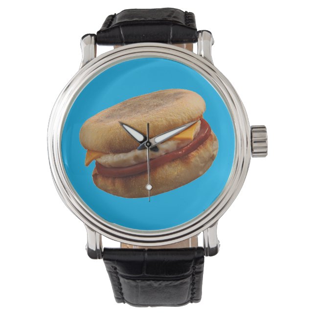 BREAKFAST SANDWICH (Ham, Egg, & Cheese Muffin)   Watch (Front)