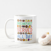 Breakfast Served All Day Neon Diner Sign Foodie