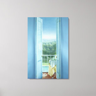 Breakfast St. Maxime 1984 Canvas Print