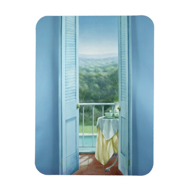 Breakfast St. Maxime 1984 Magnet (Vertical)