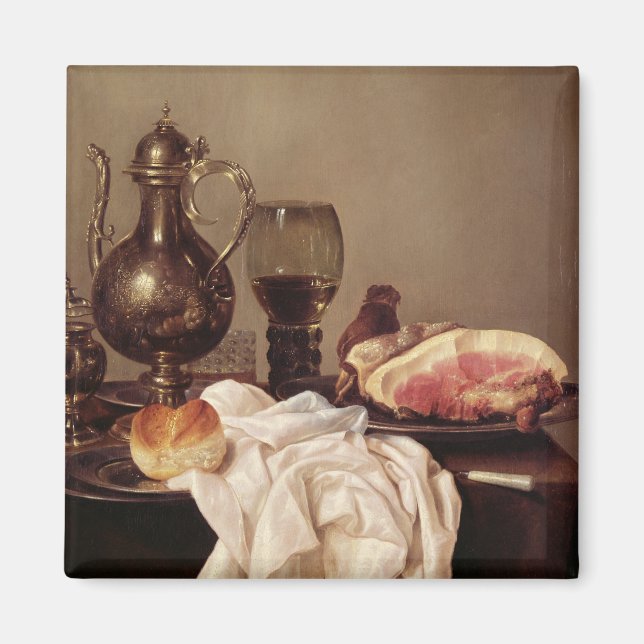 Breakfast Still Life (oil on panel) Magnet (Front)