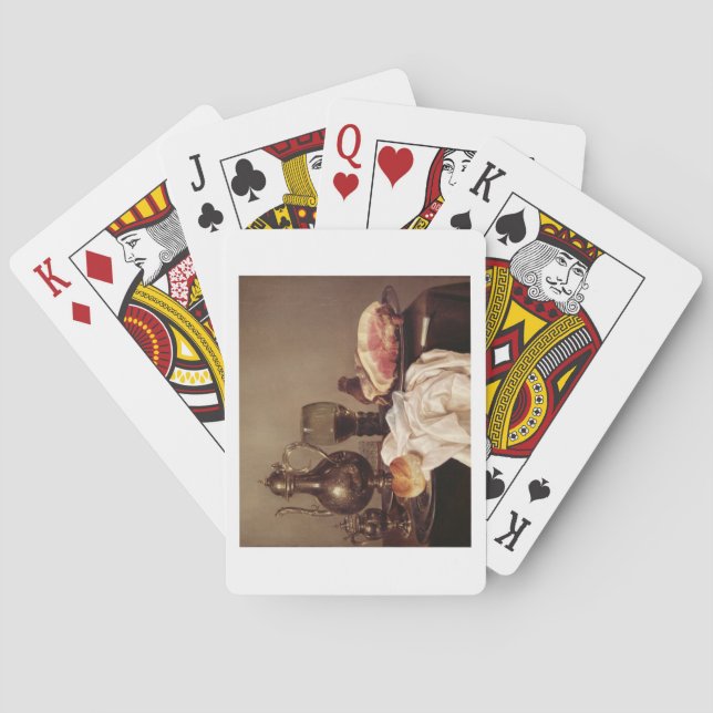 Breakfast Still Life (oil on panel) Playing Cards (Back)