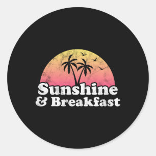 Breakfast Sunshine And Breakfast Classic Round Sticker