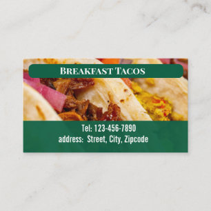 breakfast tacos business card