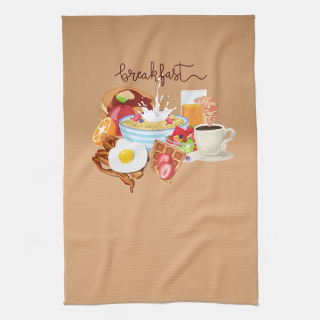Breakfast  tea towel (Vertical)