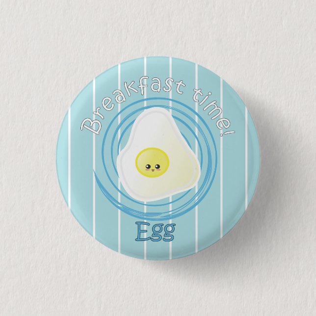 Breakfast Time - Egg 3 Cm Round Badge (Front)
