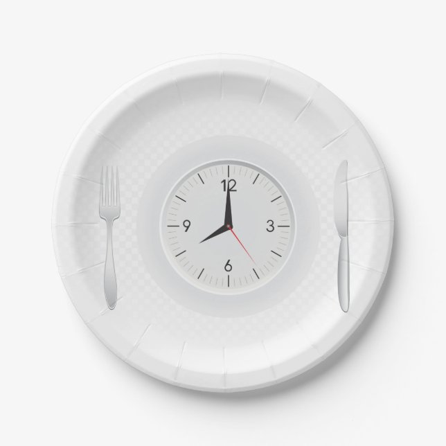 Breakfast Time Paper Plate (Front)