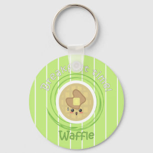 Breakfast Time - Waffle Key Ring