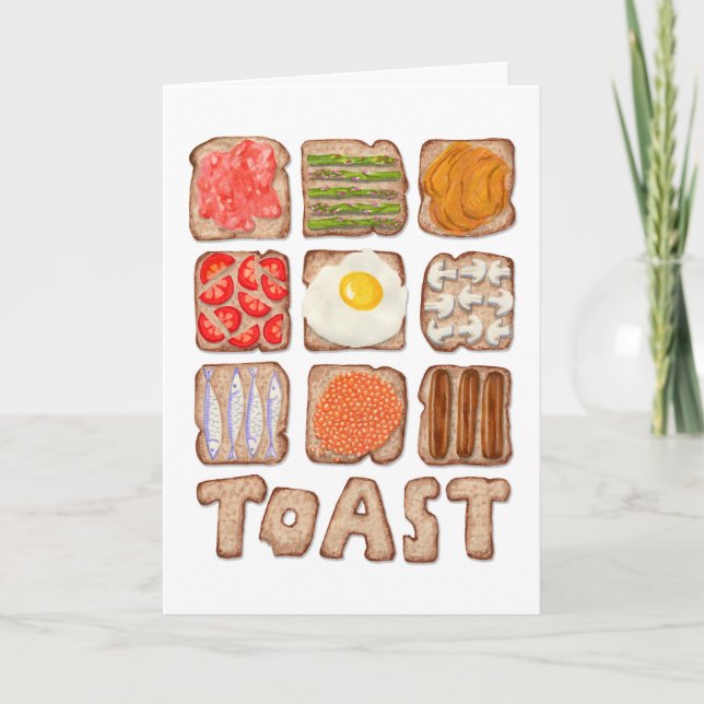 Breakfast Toast Card (Front)