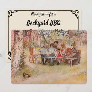 Breakfast Under the Big Birch BBQ Party Invitation