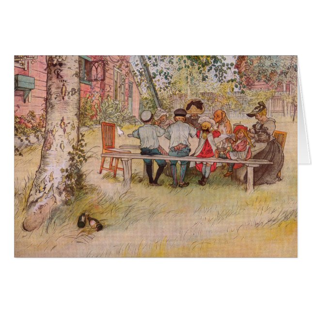 Breakfast Under the Big Birch by Carl Larsson (Front Horizontal)