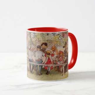 Breakfast Under the Big Birch by Carl Larsson Mug