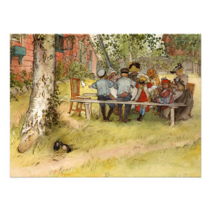 Breakfast under the Big Birch by Carl Larsson Photo Print
